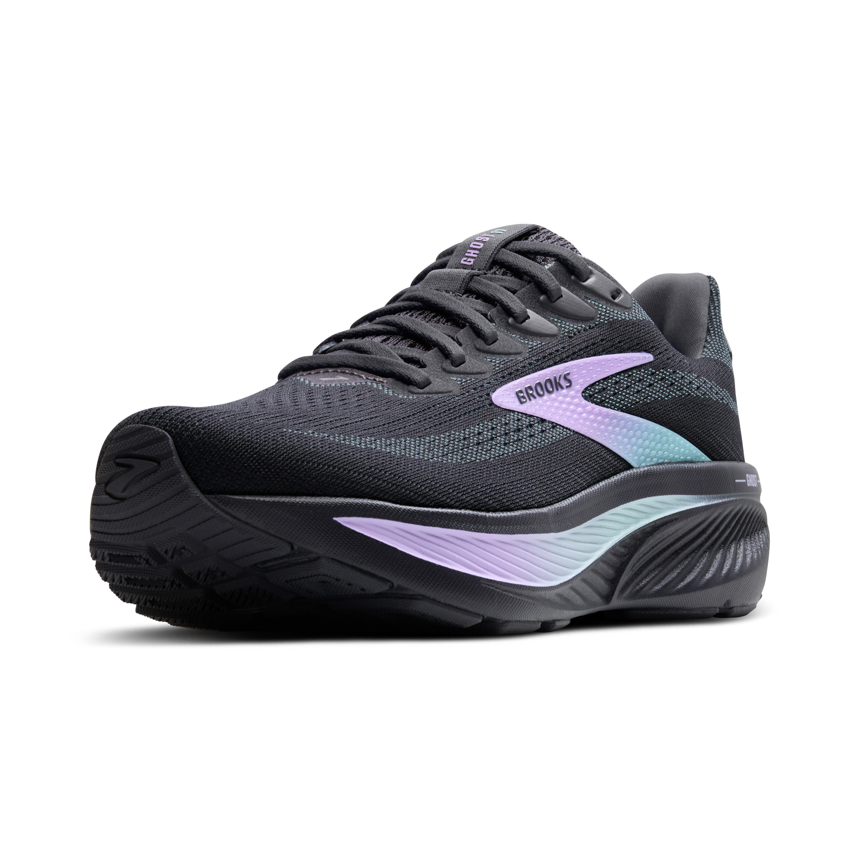無料発送 Brooks gray/purple 17 Ghost Women's ロッド