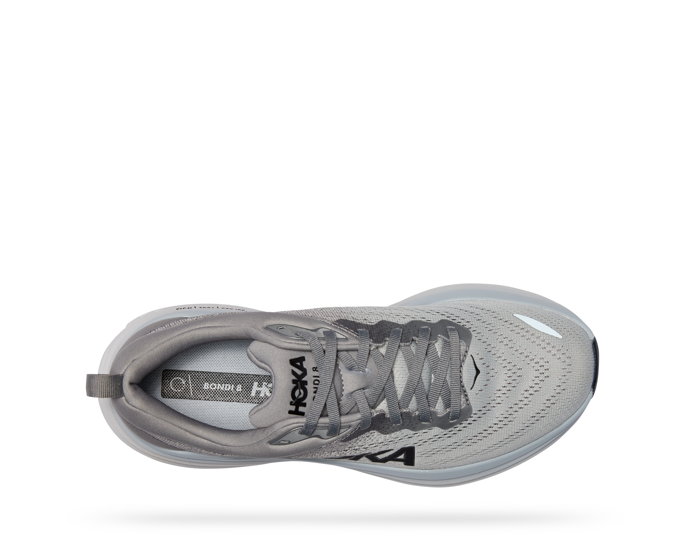 スニーカー Hoka One One Men's Running Shoes Bondi 8 Oatmeal Men's Bondi 8 Running Shoe - Oat Milk/Barley - Regular (D