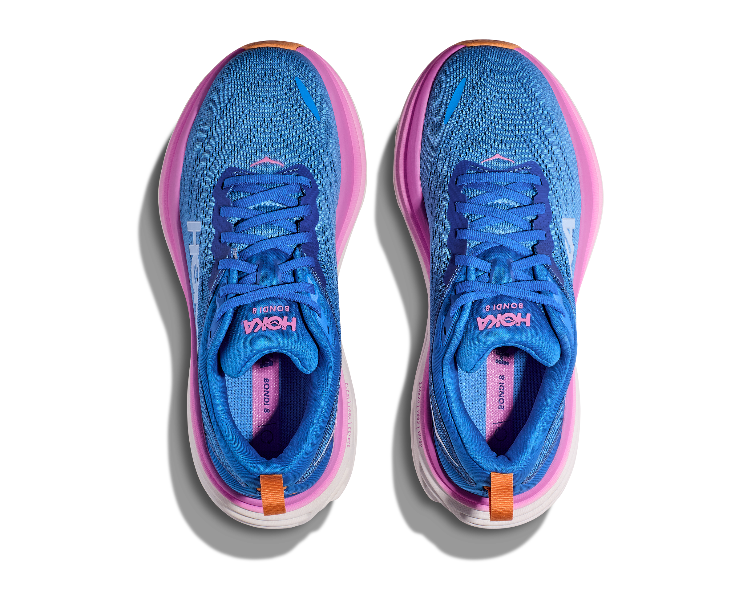 大学生 割引 WOMEN'S Hoka BONDI BLUE/PINK 8 スパイク・シューズ