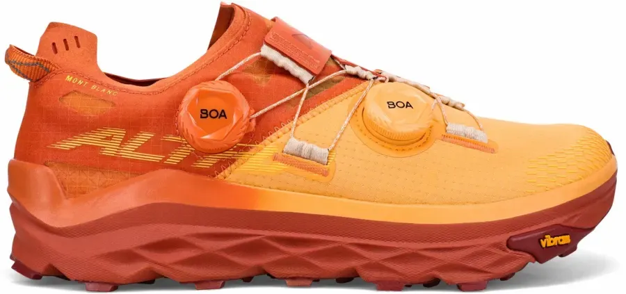 雨様ALTRA Mont Blanc BOA 7 Altra WOMEN'S MONT BLANC BOA ORANGE