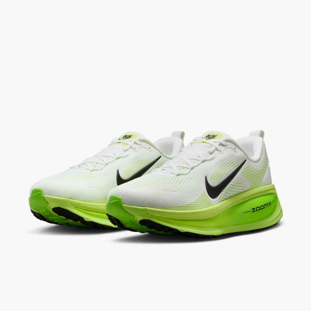 Nike Men's Vomero 18 WHITE/BLACK-ELECTRIC GREEN-VOLT